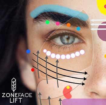 Facial Reflexology. Zone face lift logo